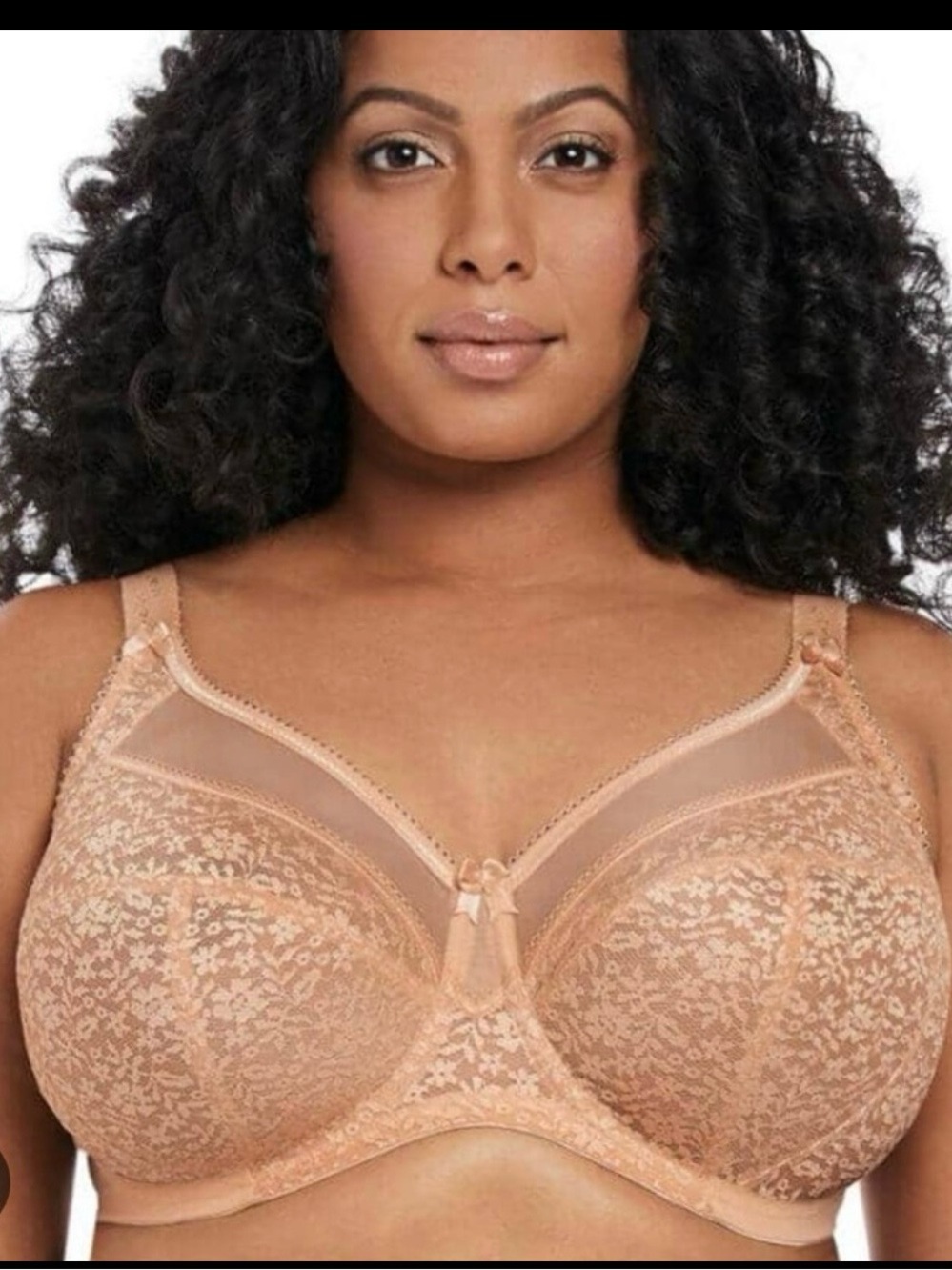 Elegant beige Lace Bra(black sold)